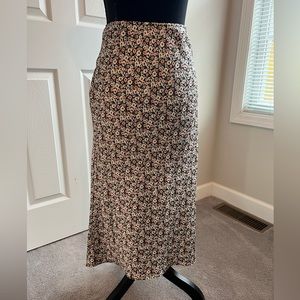Abercrombie and Fitch Satin Midi Skirt